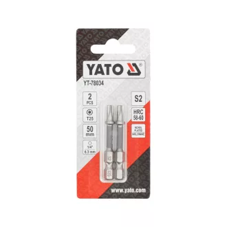 YATO Bitový nástavec T25 x 50 mm (2 kusy)