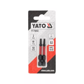YATO Príklepová bitová hlavica T15 x 50 mm (2 ks)