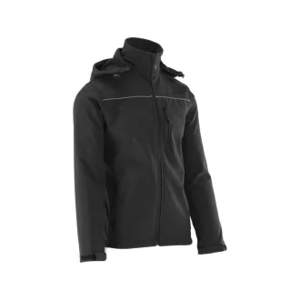   YATO bezpečnostná softshellová bunda s kapucňou, čierna, veľkosť 2XL, 3 vrecká