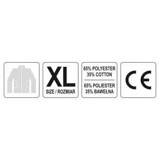 Pracovná ochranná bunda YATO XL veľkosť DAN