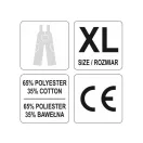 YATO Pracovné bezpečnostné záhradnícke nohavice XL veľkosť 7 vrecká Dan