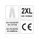 YATO Pracovné bezpečnostné záhradnícke nohavice veľkosť 2XL 7 vreciek Dan