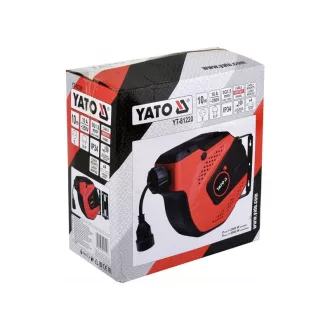   YATO Automatický káblový bubon pre montáž na stenu 10 m 3 x 1,5 mm2