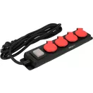 YATO Elektrický predlžovací 4-rozdeľovač 3 m 3 x 1,5 mm2