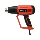 YATO teplovzdušný ventilátor s príslušenstvom s LCD displejom 50 - 650 °C 1600 W