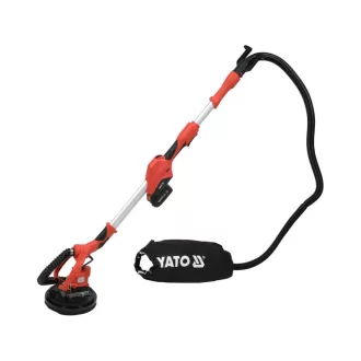   YATO Akumulátorová brúsky na steny so zabudovaným odsávaním prachu 18 V (1 x 4,Ah akumulátor + nabíjačka)