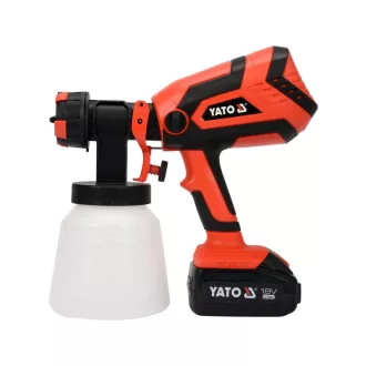   YATO striekacia pištoľ na batérie 1000 ml 18 V Li-Ion (1 x 4,0 Ah batéria + nabíjačka)