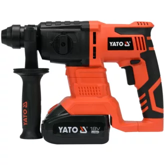   YATO Akumulátorové kombinované kladivo SDS-Plus 2,0 J 18 V Li-Ion (1 x 3,0 Ah akumulátor + nabíjačka)