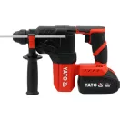 YATO Kombinované kladivo SDS-Plus bezuhlíkové 18 V (2 x 4 Ah akumulátor + nabíjačka)