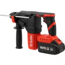 YATO Kombinované kladivo SDS-Plus bezuhlíkové 18 V (2 x 4 Ah akumulátor + nabíjačka)