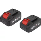 YATO Kombinované kladivo SDS-Plus bezuhlíkové 18 V (2 x 4 Ah akumulátor + nabíjačka)