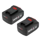 YATO Akumulátorový bezuhlíkový kladivový vŕtací stroj SDS-plus 18 V (2x 4 Ah batéria a nabíjačka)