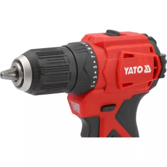   YATO Akumulátorová vŕtačka-skrutkovač 45 Nm bezuhlíková 18 V (1 x 2,0 Ah batéria + nabíjačka)