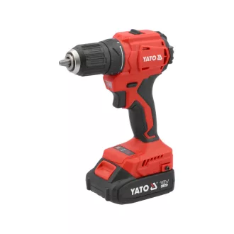   YATO Bezuhlíkový akumulátorový vŕtačko-skrujbovák 45 Nm 18 V (2 x 2,0 Ah batéria + nabíjačka)