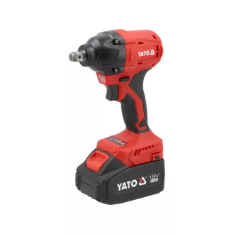   YATO Akumulátorový rázový uťahovák 1/2" 350 Nm bezuhlíkový 18 V (2 x 4,0 Ah akumulátor + nabíjačka)