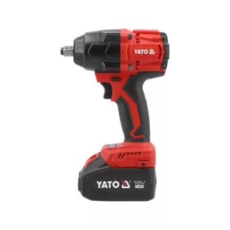   YATO Bezuhlíkový akumulátorový skrutkovač 1/2" 800 Nm bez uhelných kefiek 18 V (2 x 4,0 Ah batéria + nabíjačka)