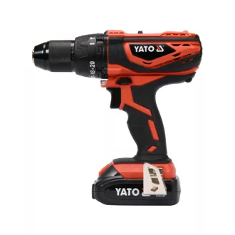   YATO Aku príklepová vŕtačka-skrutkovač 40 Nm 18 V (1 x 2,0 Ah batéria + nabíjačka)