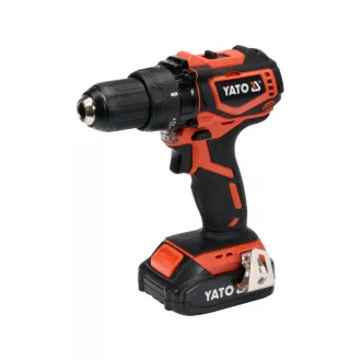   YATO Aku skrutkovač 42 Nm bez uhlíkovej kefky 18 V Li-Ion (1 x 2,0 Ah akumulátor + nabíjačka)