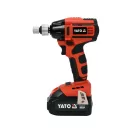 YATO Aku rázový utahovák 1/2" 250 Nm bezuhlíkový 18 V (1 x 3,0 Ah akumulátor + nabíjačka)