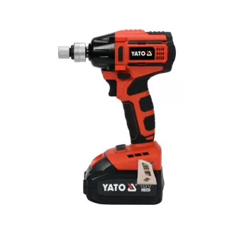   YATO Aku rázový utahovák 1/2" 250 Nm bezuhlíkový 18 V (1 x 3,0 Ah akumulátor + nabíjačka)