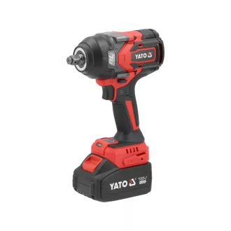   YATO Akumulátorový udierací skrutkovač 1/2" 1200 Nm bez uhlíkových kefiek 18 V (1 x 4,0 Ah akumulátor + nabíjačka)
