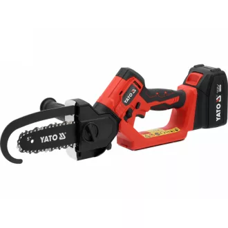   YATO Tesárska bezkefková reťazová píla 127 mm 5" 18 V (s 4 Ah batériou a nabíjačkou)