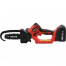 YATO Tesárska bezkefková reťazová píla 127 mm 5" 18 V (s 4 Ah batériou a nabíjačkou)