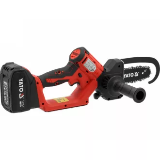   YATO Tesárska bezkefková reťazová píla 127 mm 5" 18 V (s 4 Ah batériou a nabíjačkou)