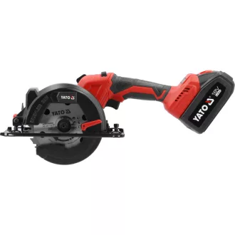   YATO Bezdrôtová kotúčová píla 140 mm bezuhlíková 18 V (2 x 4,0 Ah batéria + nabíjačka)