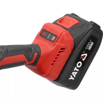   YATO Bezdrôtová kotúčová píla 140 mm bezuhlíková 18 V (2 x 4,0 Ah batéria + nabíjačka)