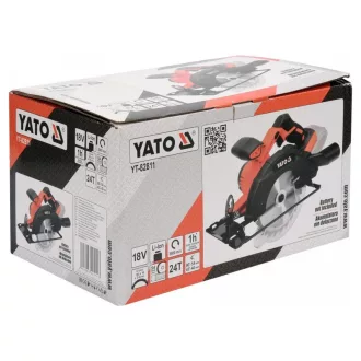  YATO Aku okružná píla 165 mm 18 V Li-Ion (bez akumulátora + nabíjačky)