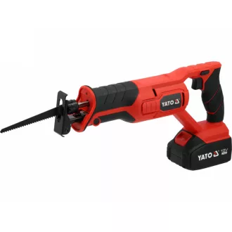   YATO Pílka sabľová bezuhlíková 18 V (1 x 4 Ah batéria + nabíjačka)