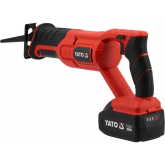   YATO Pílka sabľová bezuhlíková 18 V (1 x 4 Ah batéria + nabíjačka)