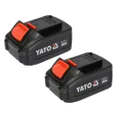 YATO Akumulátorová uhlová brúska 125 mm 18 V Li-Ion (2 x 3,0 Ah akumulátor + nabíjačka)
