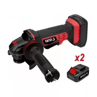   YATO Akumulátorová uhlová brúska 125 mm 18 V Li-Ion (2 x 3,0 Ah akumulátor + nabíjačka)