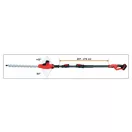 YATO Akumulátorové nožnice na živý plot 207-2740 mm 18 V Li-Ion (1 x 2,0 Ah batéria + nabíjačka)