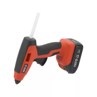   YATO Akumulátorová lepiaca pištoľ 11 mm 18 V Li-Ion (1 x 2,0 Ah batéria + nabíjačka)