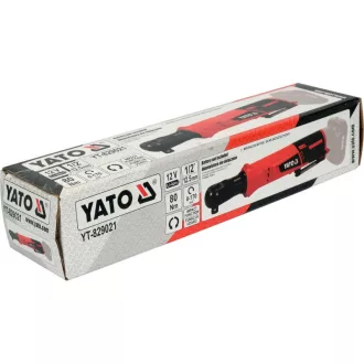   YATO Akumulátorový rohový rázový uťahovák 1/2" 80 Nm bez uhlíkovej kefky 12 V Li-Ion (bez akumulátora + nabíjačky)