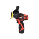 YATO Akumulátorová leštička 80 mm 12 V Li-Ion (1 x 2,0 Ah batéria + nabíjačka)