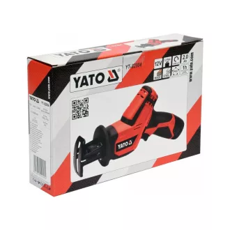   YATO Akumulátorová priamočiara píla 12 V Li-Ion (1 x 2,0 Ah akumulátor + nabíjačka)