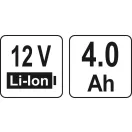YATO Batéria 12 V / 4,0 Ah Li-Ion