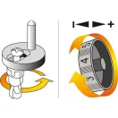YATO Akumulátorová excentrická leštička 150 mm bez uhlíkovej kefky 18 V Li-Ion (1 x 3,0 Ah akumulátor + nabíjačka)