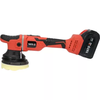   YATO Akumulátorová excentrická leštička 125 mm 18 V (1 x 4,0 Ah batéria + nabíjačka)