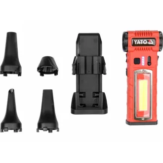   YATO Vzduchový metlička 7,4 V 4 Ah 110000 RPM, 6-dielna sada