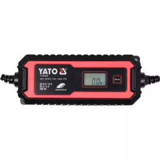   YATO Nabíjačka batérií 6/12 V 2/4 A max. LCD displej s kapacitou 200 Ah