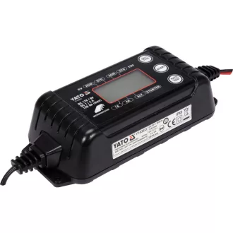   YATO Nabíjačka batérií 6/12 V 1/4 A max. LCD displej s kapacitou 120 Ah