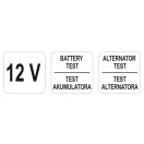 YATO Akumulátorový tester 12 V CCA 150-1400 Ah