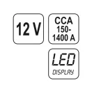 YATO Tester batérií 12V číslicový CCA 150-1400A