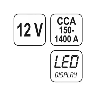 YATO Tester batérií 12V číslicový CCA 150-1400A