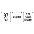 YATO Poistková sada 97 dielov generál